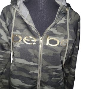 💕NWT BeBe Sport Camo Zip Hoodie💕Size 1X